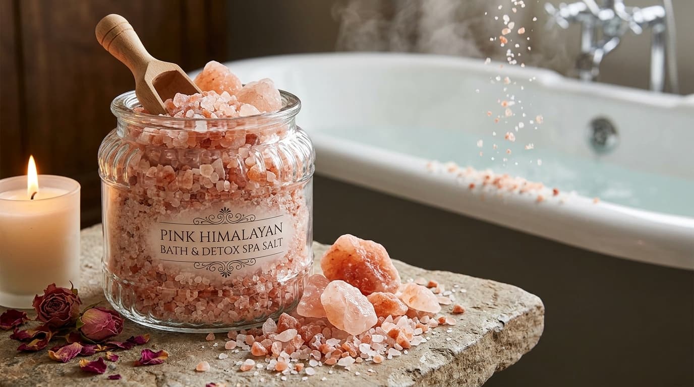 Pink Himalayan Bath & Detox Spa Salt